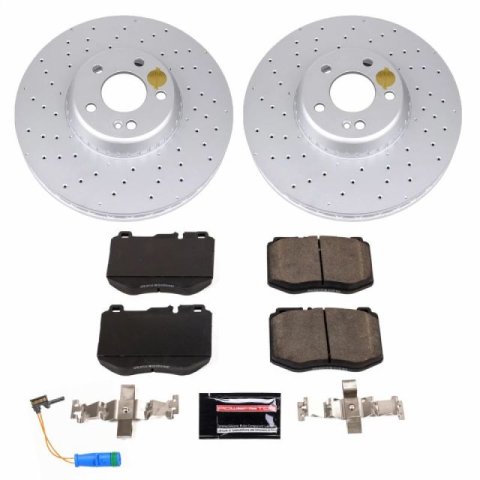 Power Stop 2018 Mercedes-Benz C350e Front Z23 Evolution Sport Coated Brake Kit thumbnail 1