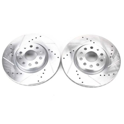 Power Stop 06-13 Audi A3 Front Evolution Drilled & Slotted Rotors - Pair thumbnail 2