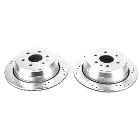 Power Stop 15-19 Chevrolet Colorado Rear Evolution Drilled & Slotted Rotors - Pair thumbnail 2