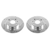 Power Stop 12-18 Fiat 500 Rear Evolution Drilled & Slotted Rotors - Pair thumbnail 2