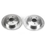 Power Stop 98-03 Mercedes-Benz ML320 Rear Evolution Drilled & Slotted Rotors - Pair thumbnail 1