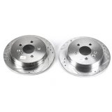 Power Stop 98-03 Mercedes-Benz ML320 Rear Evolution Drilled & Slotted Rotors - Pair thumbnail 2