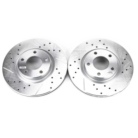 Power Stop 04-13 Mazda 3 Front Evolution Drilled & Slotted Rotors - Pair thumbnail 1