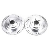 Power Stop 06-07 Subaru Impreza Rear Evolution Drilled & Slotted Rotors - Pair thumbnail 1