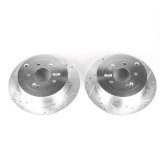 Power Stop 07-09 Hyundai Santa Fe Rear Evolution Drilled & Slotted Rotors - Pair thumbnail 2