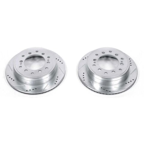 Power Stop 10-19 Lexus GX460 Rear Evolution Drilled & Slotted Rotors - Pair thumbnail 1