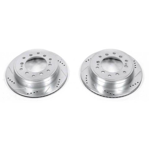 Power Stop 10-19 Lexus GX460 Rear Evolution Drilled & Slotted Rotors - Pair thumbnail 2