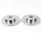 Power Stop 13-19 Ford Fusion Rear Evolution Drilled & Slotted Rotors - Pair thumbnail 1
