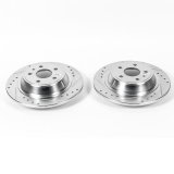 Power Stop 13-19 Ford Fusion Rear Evolution Drilled & Slotted Rotors - Pair thumbnail 2