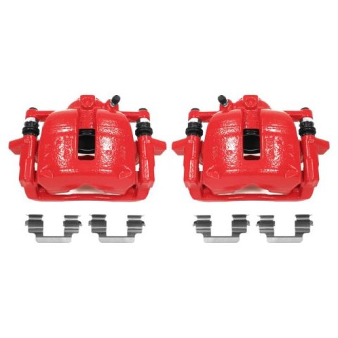 Power Stop 07-16 Mini Cooper Front Red Calipers w/Brackets - Pair thumbnail 2