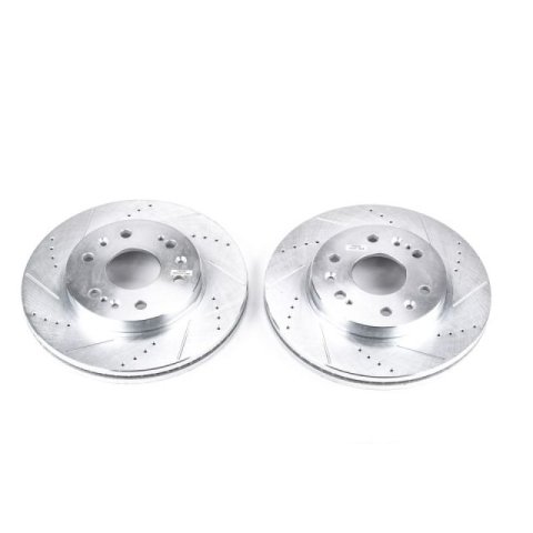 Power Stop 05-18 Chevrolet Silverado 1500 Front Evolution Drilled & Slotted Rotors - Pair thumbnail 1