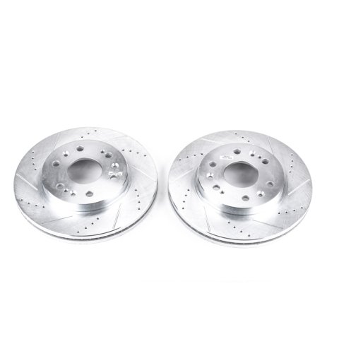 Power Stop 05-18 Chevrolet Silverado 1500 Front Evolution Drilled & Slotted Rotors - Pair thumbnail 2