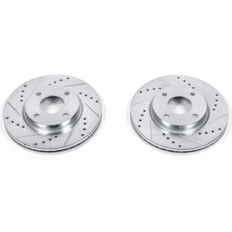 Power Stop 09-14 Nissan Cube Front Evolution Drilled & Slotted Rotors - Pair thumbnail 1