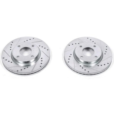 Power Stop 09-14 Nissan Cube Front Evolution Drilled & Slotted Rotors - Pair thumbnail 2