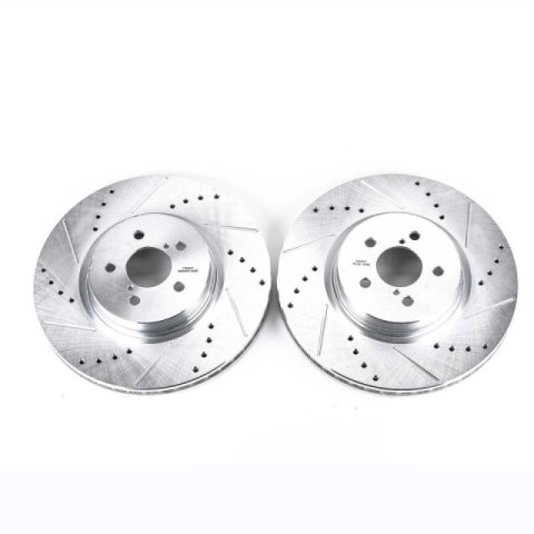 Power Stop 14-18 Subaru Forester Front Evolution Drilled & Slotted Rotors - Pair thumbnail 1