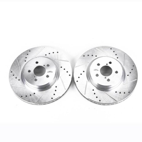 Power Stop 14-18 Subaru Forester Front Evolution Drilled & Slotted Rotors - Pair thumbnail 2