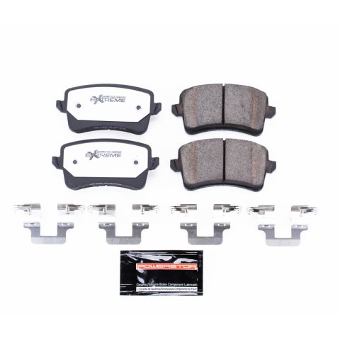 Power Stop 10-16 Audi A4 Rear Z26 Extreme Street Brake Pads w/Hardware thumbnail 1