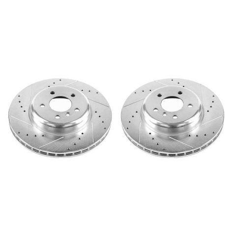 Power Stop 14-16 BMW 535d Front Evolution Drilled & Slotted Rotors - Pair thumbnail 2