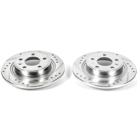 Power Stop 16-19 Buick Cascada Rear Evolution Drilled & Slotted Rotors - Pair thumbnail 2