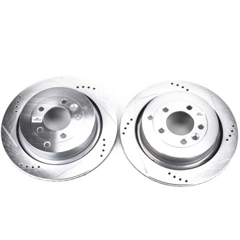 Power Stop 05-09 Land Rover LR3 Rear Evolution Drilled & Slotted Rotors - Pair thumbnail 1