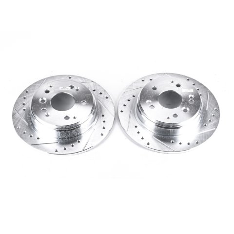 Power Stop 04-08 Acura TL Rear Evolution Drilled & Slotted Rotors - Pair thumbnail 1