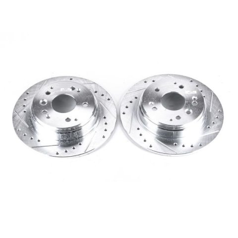 Power Stop 04-08 Acura TL Rear Evolution Drilled & Slotted Rotors - Pair thumbnail 2