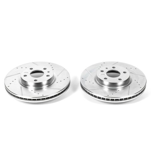 Power Stop 13-19 Ford Fusion Front Evolution Drilled & Slotted Rotors - Pair thumbnail 1