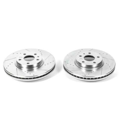 Power Stop 13-19 Ford Fusion Front Evolution Drilled & Slotted Rotors - Pair thumbnail 2