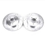 Power Stop 03-05 Lincoln Aviator Rear Evolution Drilled & Slotted Rotors - Pair thumbnail 2