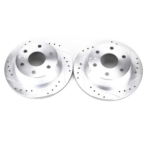 Power Stop 03-05 Chevrolet Astro Rear Evolution Drilled & Slotted Rotors - Pair thumbnail 1