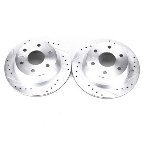 Power Stop 03-05 Chevrolet Astro Rear Evolution Drilled & Slotted Rotors - Pair thumbnail 2