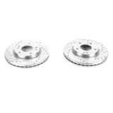 Power Stop 07-10 Hyundai Elantra Front Evolution Drilled & Slotted Rotors - Pair thumbnail 1