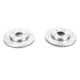 Power Stop 07-10 Hyundai Elantra Front Evolution Drilled & Slotted Rotors - Pair thumbnail 2