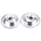 Power Stop 09-14 Acura TL Rear Evolution Drilled & Slotted Rotors - Pair thumbnail 1