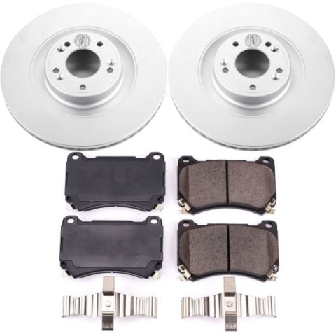 Power Stop 2011 Hyundai Equus Front Z17 Evolution Geomet Coated Brake Kit thumbnail 1