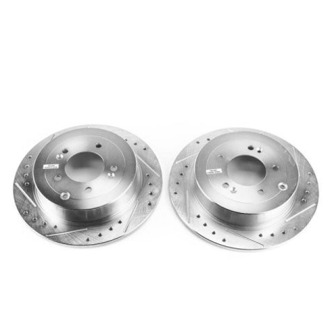 Power Stop 16-18 Hyundai Tucson Rear Evolution Drilled & Slotted Rotors - Pair thumbnail 1
