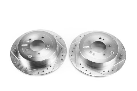 Power Stop 16-18 Hyundai Tucson Rear Evolution Drilled & Slotted Rotors - Pair thumbnail 2