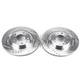 Power Stop 93-95 Mazda RX-7 Rear Evolution Drilled & Slotted Rotors - Pair thumbnail 1