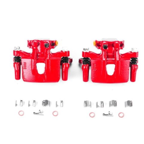 Power Stop 04-08 Mitsubishi Endeavor Rear Red Calipers w/Brackets - Pair thumbnail 2
