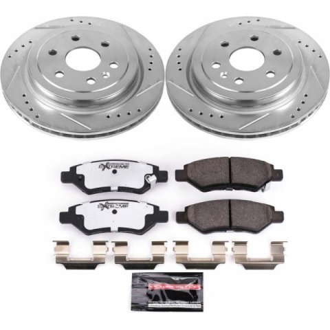 Power Stop 10-16 Cadillac SRX Rear Z26 Street Warrior Brake Kit thumbnail 2