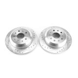 Power Stop 2018 Jeep Wrangler Rear Evolution Drilled & Slotted Rotors - Pair thumbnail 1