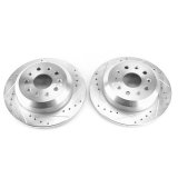 Power Stop 2018 Jeep Wrangler Rear Evolution Drilled & Slotted Rotors - Pair thumbnail 2