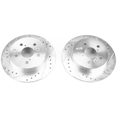 Power Stop 18-19 Toyota Camry Rear Evolution Drilled & Slotted Rotors - Pair thumbnail 1