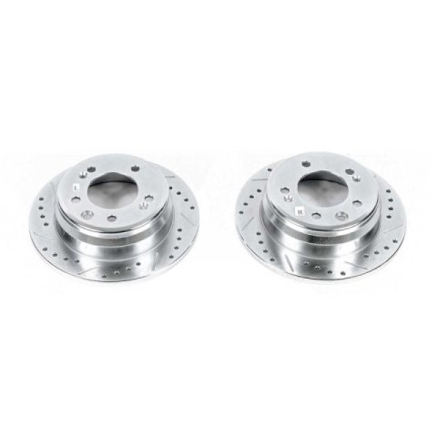 Power Stop 09-12 Hyundai Elantra Rear Evolution Drilled & Slotted Rotors - Pair thumbnail 7