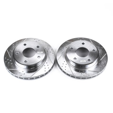 Power Stop 05-11 Dodge Dakota Front Evolution Drilled & Slotted Rotors - Pair thumbnail 1