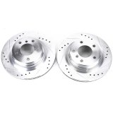 Power Stop 2006 BMW 325i Rear Evolution Drilled & Slotted Rotors - Pair thumbnail 1