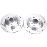 Power Stop 2006 BMW 325i Rear Evolution Drilled & Slotted Rotors - Pair thumbnail 2