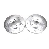 Power Stop 04-08 Acura TL Front Evolution Drilled & Slotted Rotors - Pair thumbnail 1