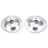 Power Stop 96-01 Infiniti I30 Rear Evolution Drilled & Slotted Rotors - Pair thumbnail 1