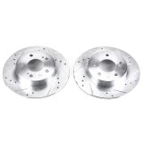 Power Stop 96-01 Infiniti I30 Rear Evolution Drilled & Slotted Rotors - Pair thumbnail 2
